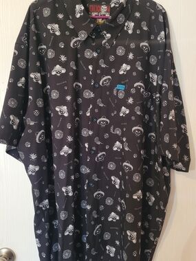 Dixxon Flannel Co. El Jalisco Black Short Sleeve Button-Up Shirt